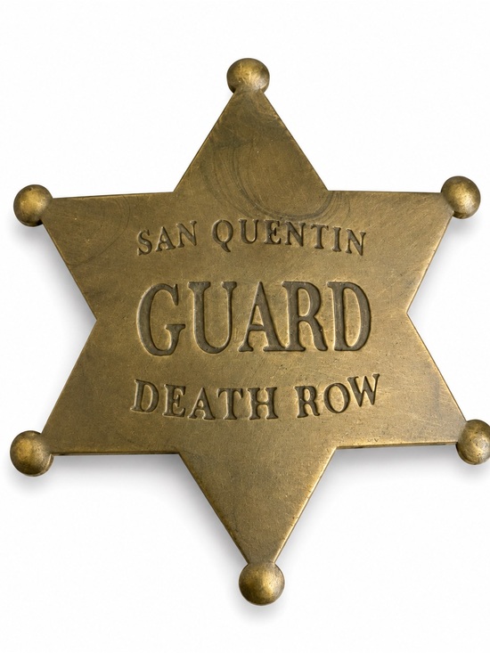 Other - NEW Western Star Brass Badge San Quentin Death Row Guard